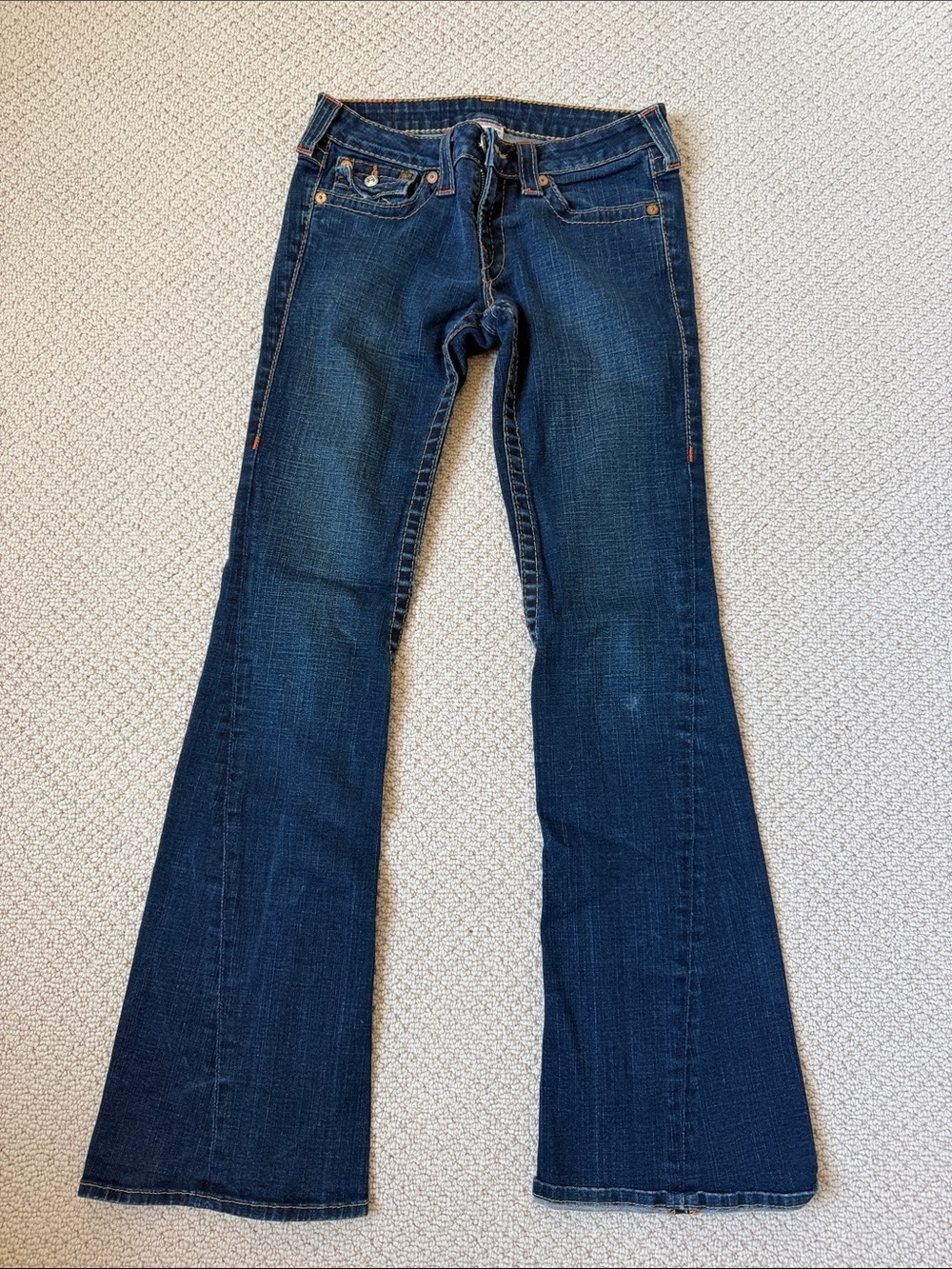 True Religion Dark Blue Flare Jeans